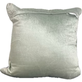 Light Sage Decorative Pillow with Gold Embroidery